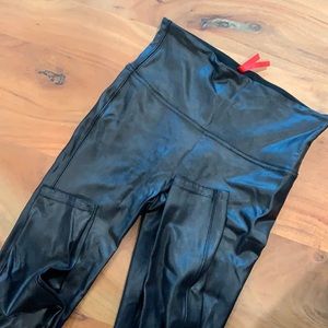 Spanx faux leather leggings